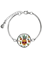 Pineapple Skull Metallic Circle Bracelet thumbnail