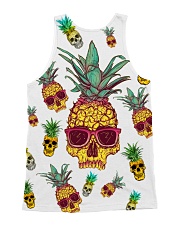 Pineapple Skull All-over Unisex Tank back