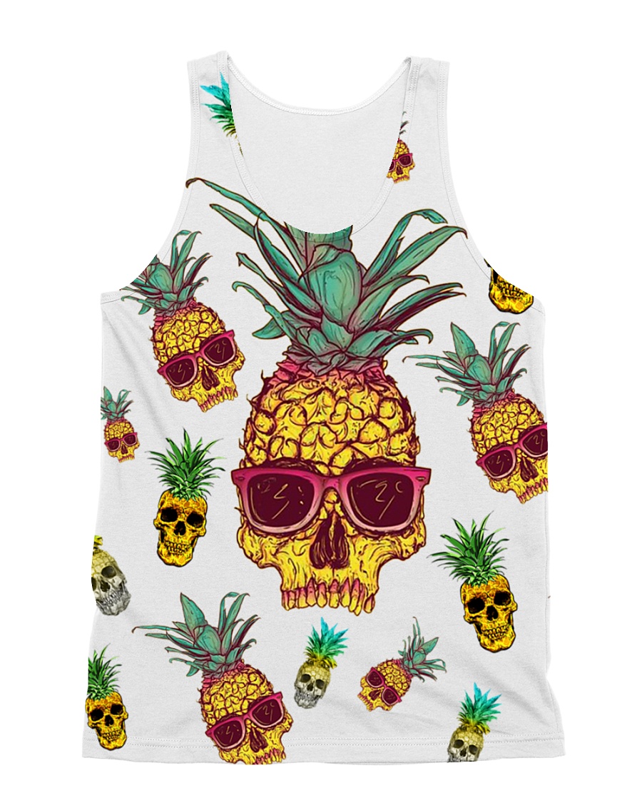 Pineapple Skull All-over Unisex Tank