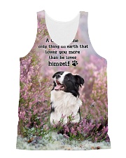 Border Collie - Love you than himself 1806P All-over Unisex Tank front