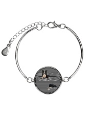 Collie Striped Metallic Circle Bracelet thumbnail
