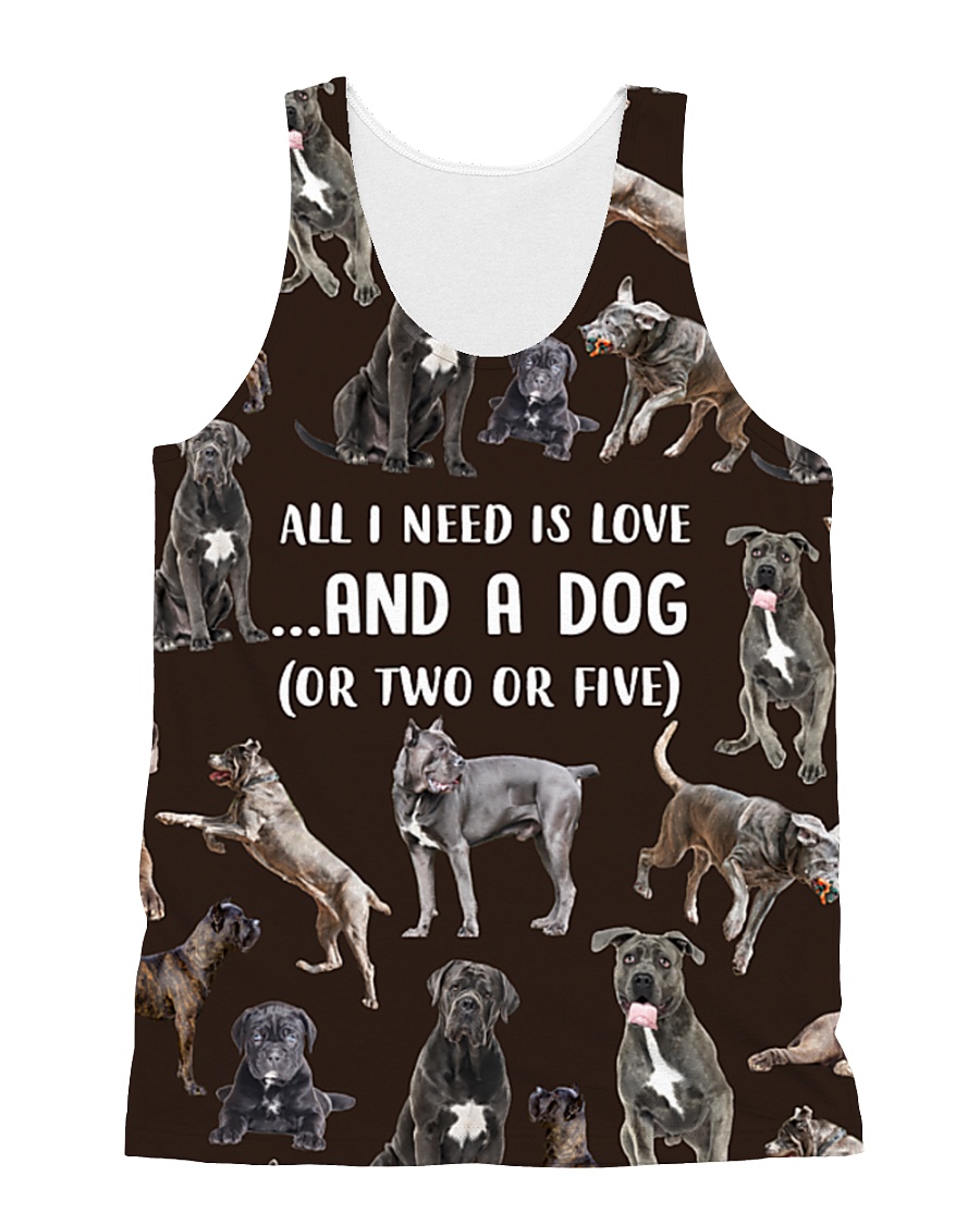 Cane Corso - All I need is love 1606P All-over Unisex Tank