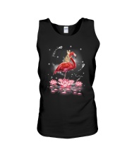 Cat Ride Flamingo Unisex Tank thumbnail