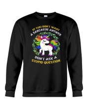 Unicorn stupid Crewneck Sweatshirt thumbnail