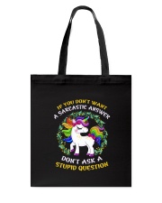 Unicorn stupid Tote Bag thumbnail