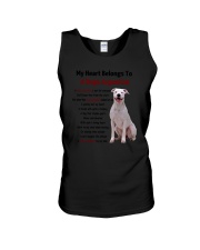 Dogo Argentino - My heart belongs to 1406L Unisex Tank thumbnail