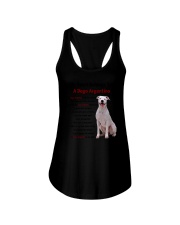 Dogo Argentino - My heart belongs to 1406L Ladies Flowy Tank thumbnail