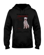 Dogo Argentino - My heart belongs to 1406L Hooded Sweatshirt thumbnail