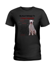 Dogo Argentino - My heart belongs to 1406L Ladies T-Shirt thumbnail