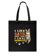 I Like Cats Tote Bag thumbnail