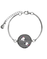 Unicorn Striped Metallic Circle Bracelet thumbnail