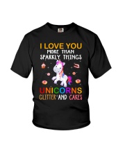 Unicorn Love You Youth T-Shirt thumbnail