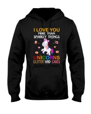 Unicorn Love You Hooded Sweatshirt thumbnail