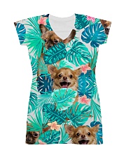 Chihuahua Tropical Flowers All-over Dress thumbnail