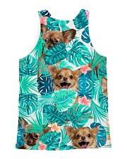 Chihuahua Tropical Flowers All-over Unisex Tank back