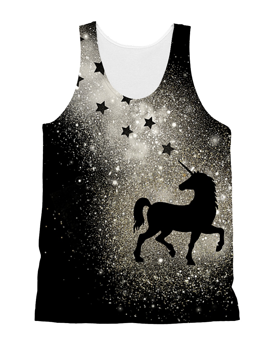 Bling light unicorn All-over Unisex Tank