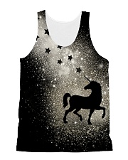 Bling light unicorn All-over Unisex Tank front
