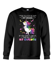 Unicorn My Charm Crewneck Sweatshirt front