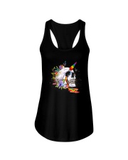 Skull Unicorn Ladies Flowy Tank thumbnail