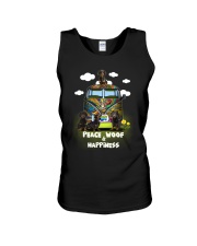 Dachshund Peace Woof Happiness Unisex Tank thumbnail