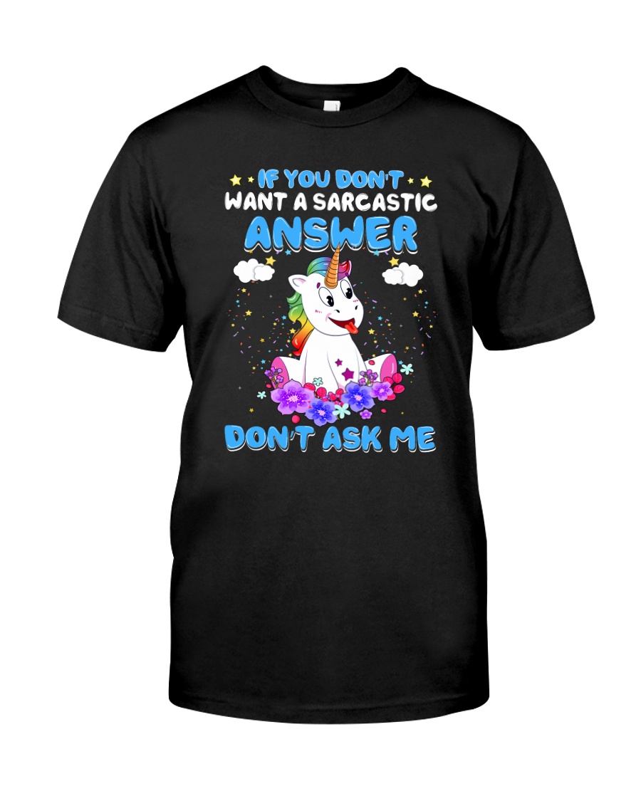 Apollo Unicorn Dont Ask Me Classic T-Shirt