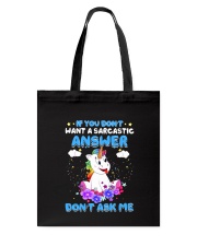 Apollo Unicorn Dont Ask Me Tote Bag thumbnail