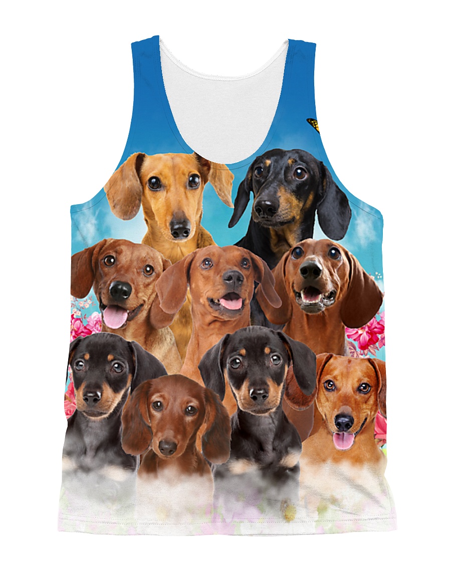 Dachshund Family All-over Unisex Tank