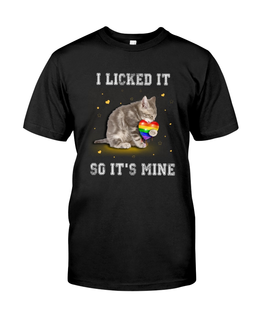 Cat Licked LGBT Classic T-Shirt
