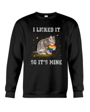 Cat Licked LGBT Crewneck Sweatshirt thumbnail