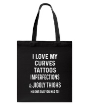 I love my curves 2006L Tote Bag thumbnail