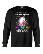 Unicorn Lady Crewneck Sweatshirt thumbnail