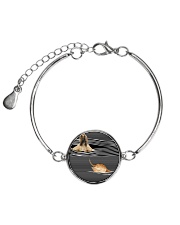 Afghan Hound Striped Metallic Circle Bracelet thumbnail