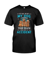 Poodle Accident Classic T-Shirt front