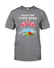 Flamingo Calm Flock Down Classic T-Shirt front