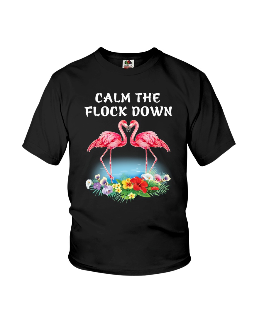 Flamingo Calm Flock Down Youth T-Shirt