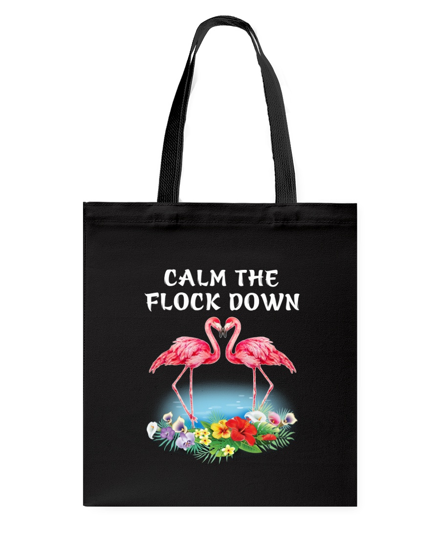 Flamingo Calm Flock Down Tote Bag