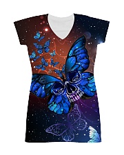 Butterfly mixes skull 1007 All-over Dress thumbnail