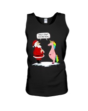 Unicorn Santa Unisex Tank thumbnail