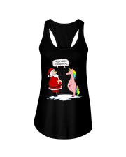 Unicorn Santa Ladies Flowy Tank thumbnail