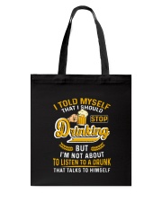 Beer Stop Drinking Tote Bag thumbnail