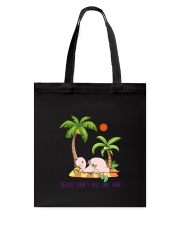 Unicorn Beach don't kill my vibe Tote Bag thumbnail