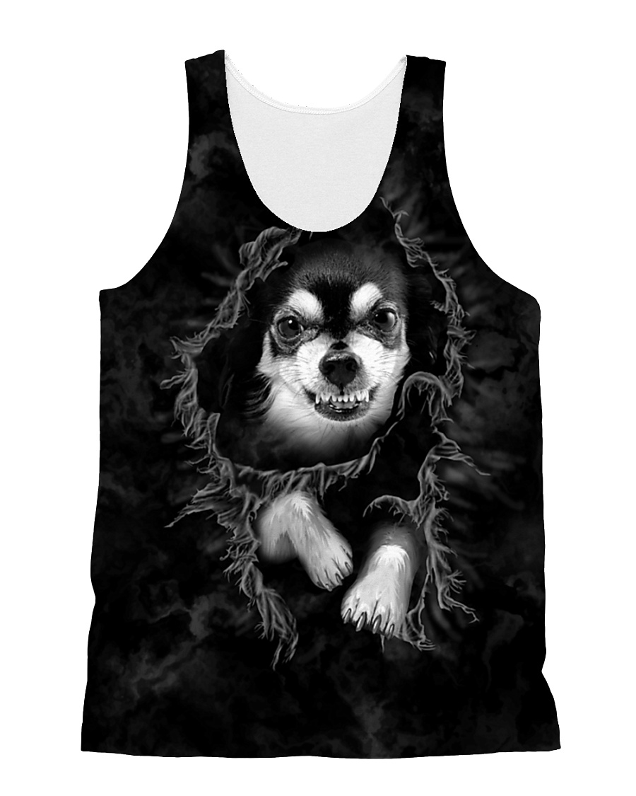 Chihuahua Jump out 1606 All-over Unisex Tank