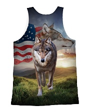 Wolf for USA 1606 All-over Unisex Tank back
