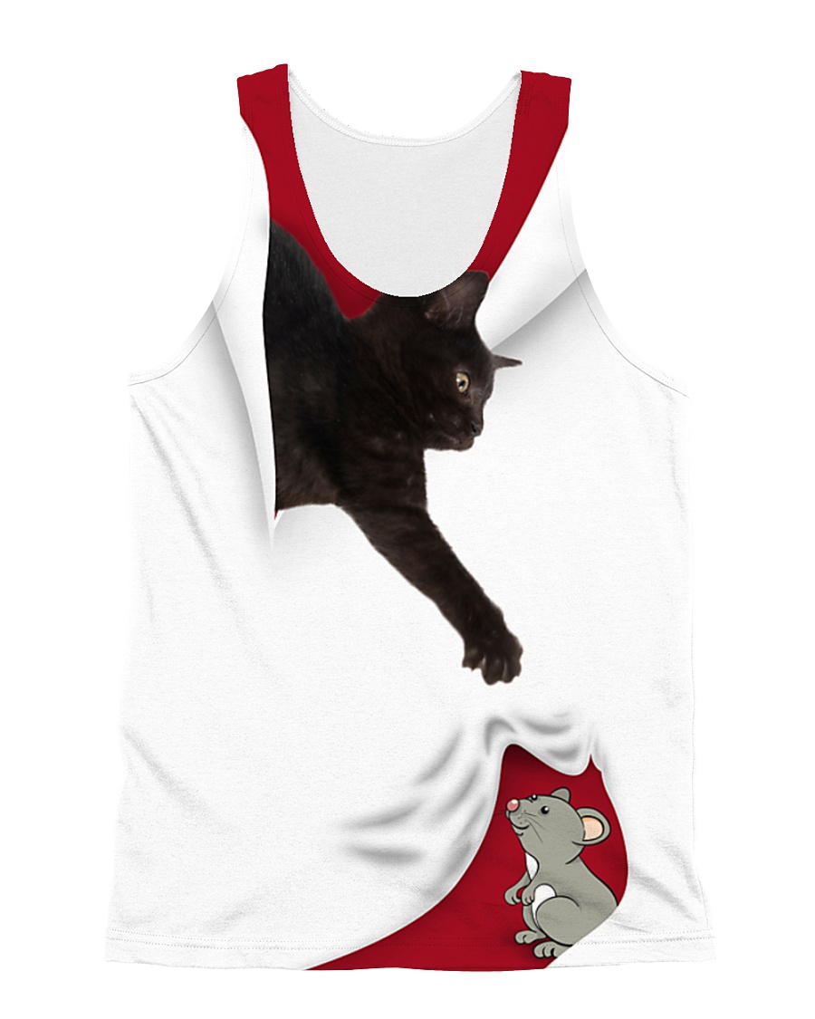 Black Cat And Mouse All-over Unisex Tank