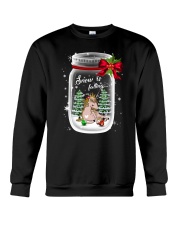 Unicorn Snow Is Falling Crewneck Sweatshirt thumbnail