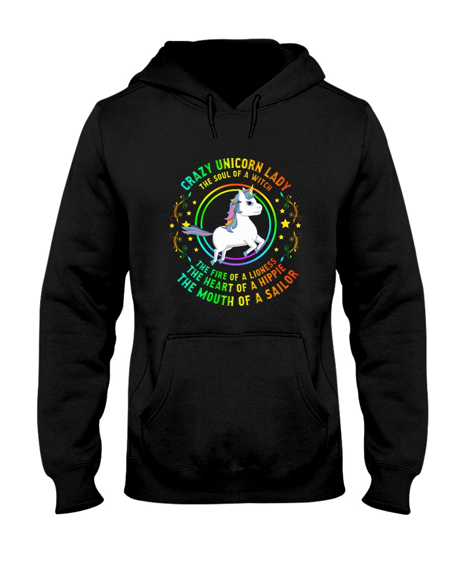 Unicorn lady 2410 Hooded Sweatshirt