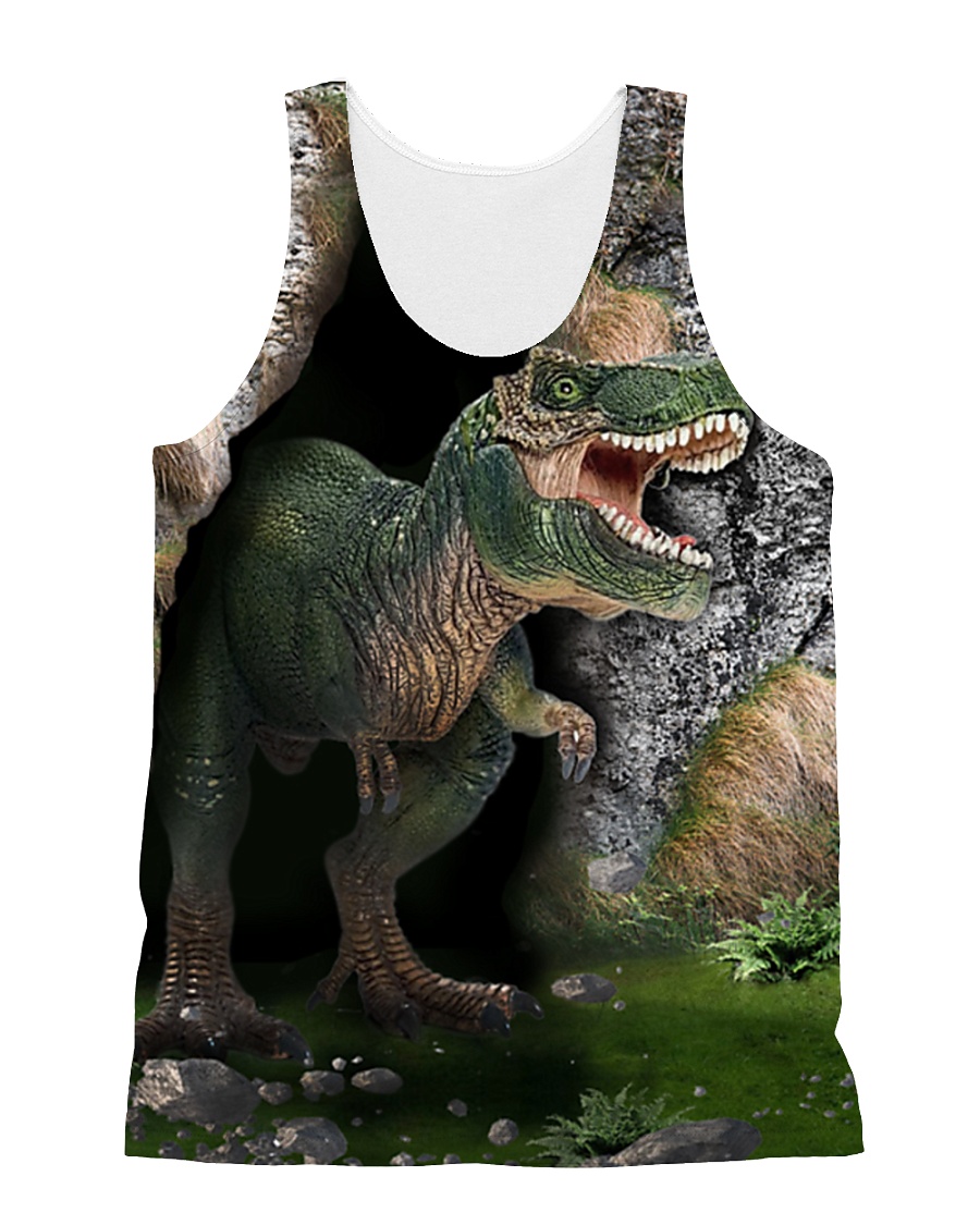 Angry T-rex 1506L All-over Unisex Tank