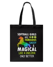 Softball Girl Unicorn 2206 Tote Bag thumbnail