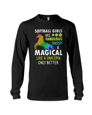 Softball Girl Unicorn 2206 Long Sleeve Tee thumbnail