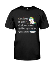 Unicorn Dear santa 1710 Classic T-Shirt thumbnail
